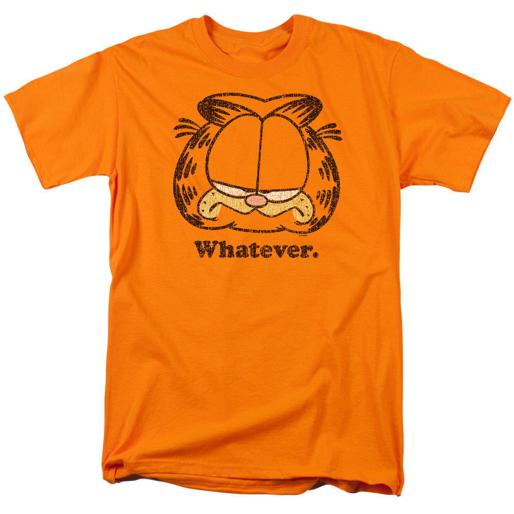 Garfield Whatever Mens T Shirt Orange Officially Licensed