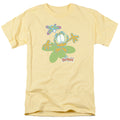 Garfield Butterfly Mens T Shirt Yellow Officially Licensed