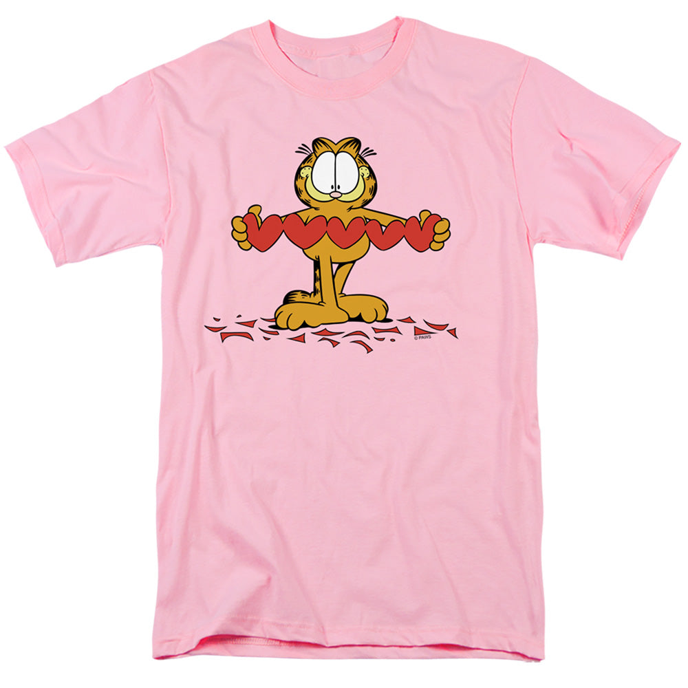 Garfield Sweetheart Mens T Shirt Pink Officially Licensed