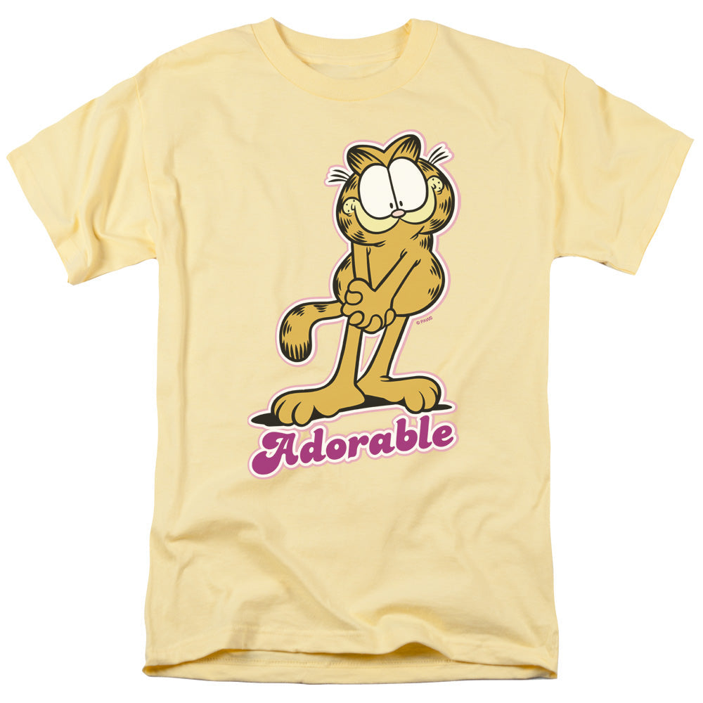 Garfield Adorable Mens T Shirt Yellow Officially Licensed