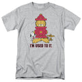 Garfield Im Used To It Mens T Shirt Athletic Heather Officially Licensed