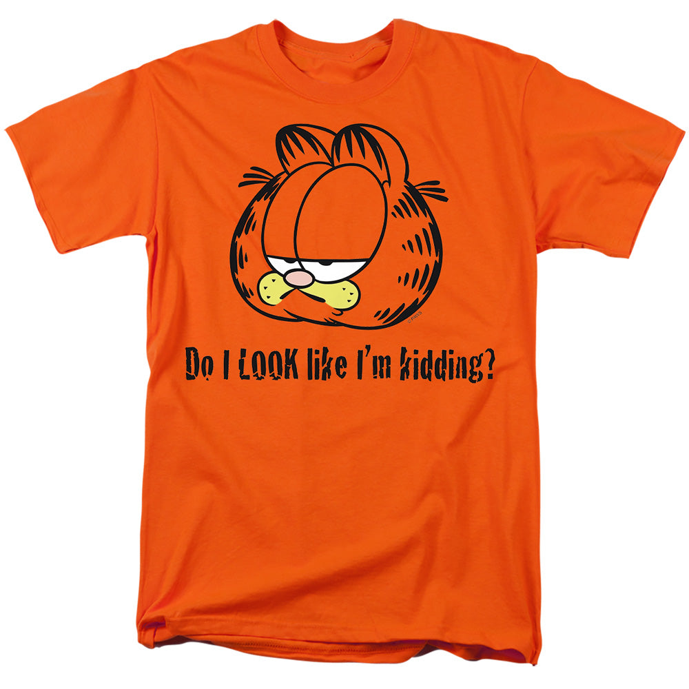 Garfield Do I Look Like Im Kidding Mens T Shirt Orange Officially Licensed