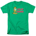 Garfield I Ate My Homework Mens T Shirt Kelly Green Officially Licensed