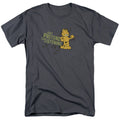 Garfield Just Pretend Im Listening Mens T Shirt Charcoal Officially Licensed