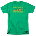 Garfield Blah Blah Blah Mens T Shirt Kelly Green Officially Licensed