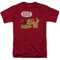 Garfield Eat And Sleep Mens T Shirt Cardinal Officially Licensed