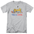 Garfield This Is Living Mens T Shirt Athletic Heather Officially Licensed
