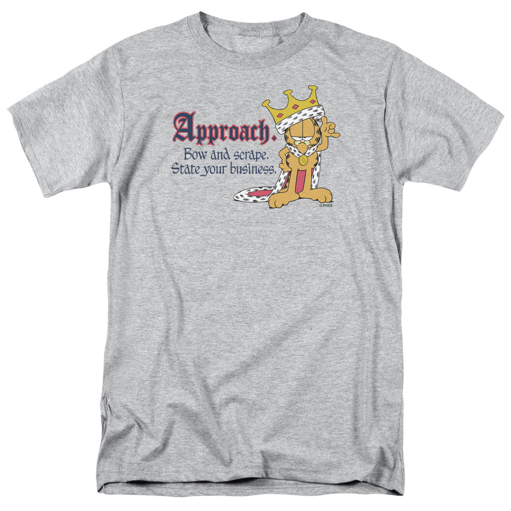 Garfield State Your Business Mens T Shirt Athletic Heather Officially Licensed