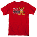 Garfield Cat Man Mens T Shirt Red Officially Licensed