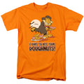 Garfield I Vant To Bite Your Doughnuts Mens T Shirt Orange Officially Licensed