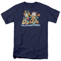 Garfield Bright Holidays Mens T Shirt Navy Blue Officially Licensed