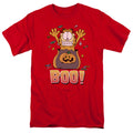 Garfield Boo! Mens T Shirt Red Officially Licensed