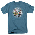 Garfield Ice Skating Mens T Shirt Slate Officially Licensed