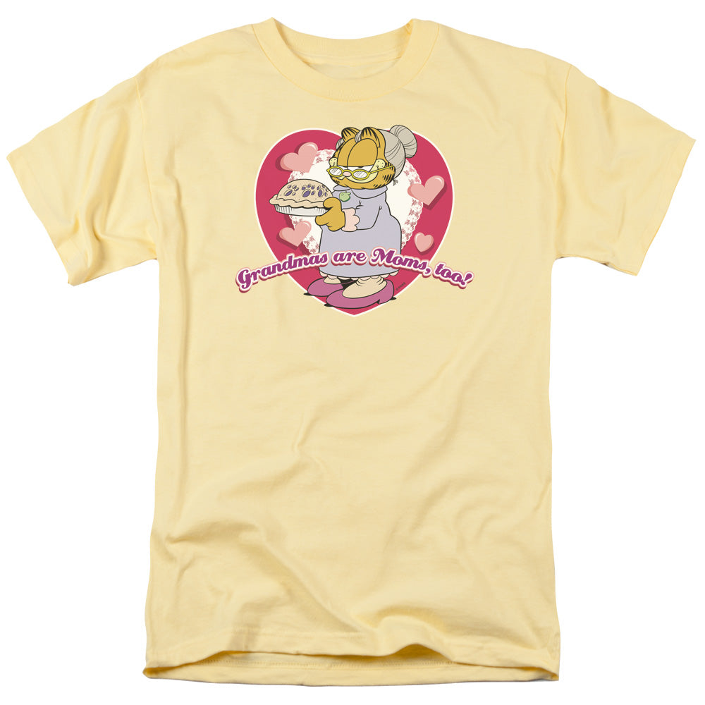 Garfield Dont Forget Grandma Mens T Shirt Yellow Officially Licensed