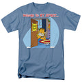 Garfield Welcome To Myspace Mens T Shirt Carolina Blue Officially Licensed