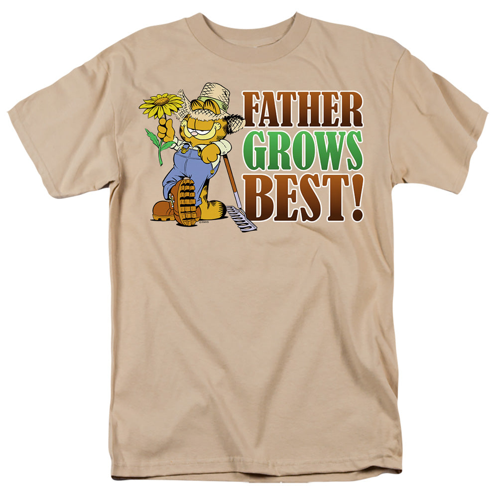 Garfield Father Grows Best Mens T Shirt Sand Officially Licensed
