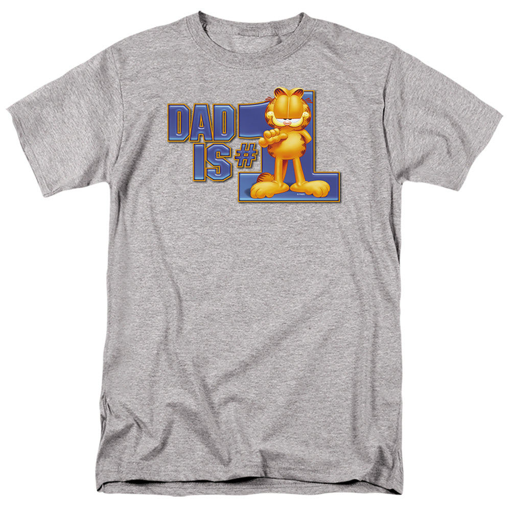 Garfield Dad Is Number One Mens T Shirt Athletic Heather Officially Licensed