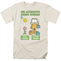 Garfield Alternative Energy Mens T Shirt Cream Officially Licensed
