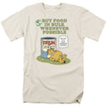 Garfield Buy In Bulk Mens T Shirt Cream Officially Licensed
