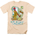 Garfield Organic Cleaners Mens T Shirt Cream Officially Licensed