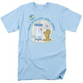 Garfield Plant A Tree Mens T Shirt Light Blue Officially Licensed