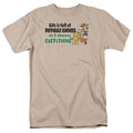 Garfield Difficult Choices Mens T Shirt Sand Officially Licensed