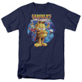 Garfield Dvd Art Mens T Shirt Navy Blue Officially Licensed