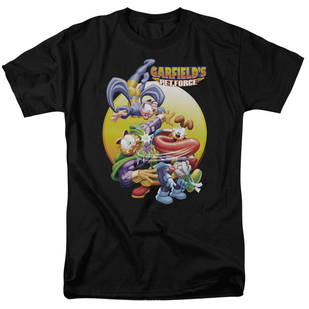 Garfield Tongue Of Doom Mens T Shirt Black Officially Licensed
