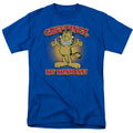 Garfield Minions Mens T Shirt Royal Blue Officially Licensed