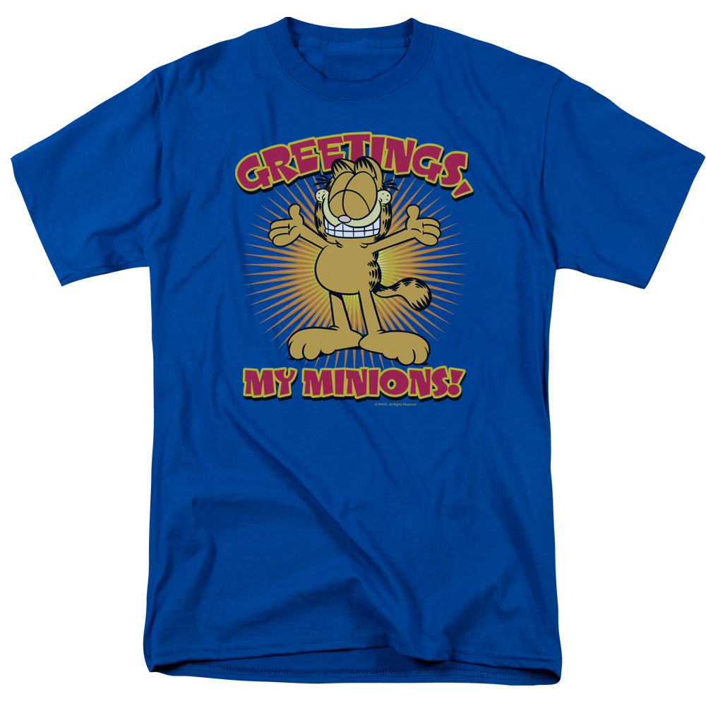 Garfield Minions Mens T Shirt Royal Blue Officially Licensed