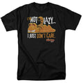 Garfield Not Lazy Mens T Shirt Black Officially Licensed