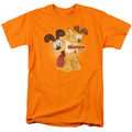Garfield Odie Mens T Shirt Orange Officially Licensed