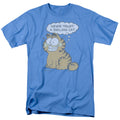 Garfield Never Trust A Smiling Cat Mens T Shirt Carolina Blue Officially Licensed