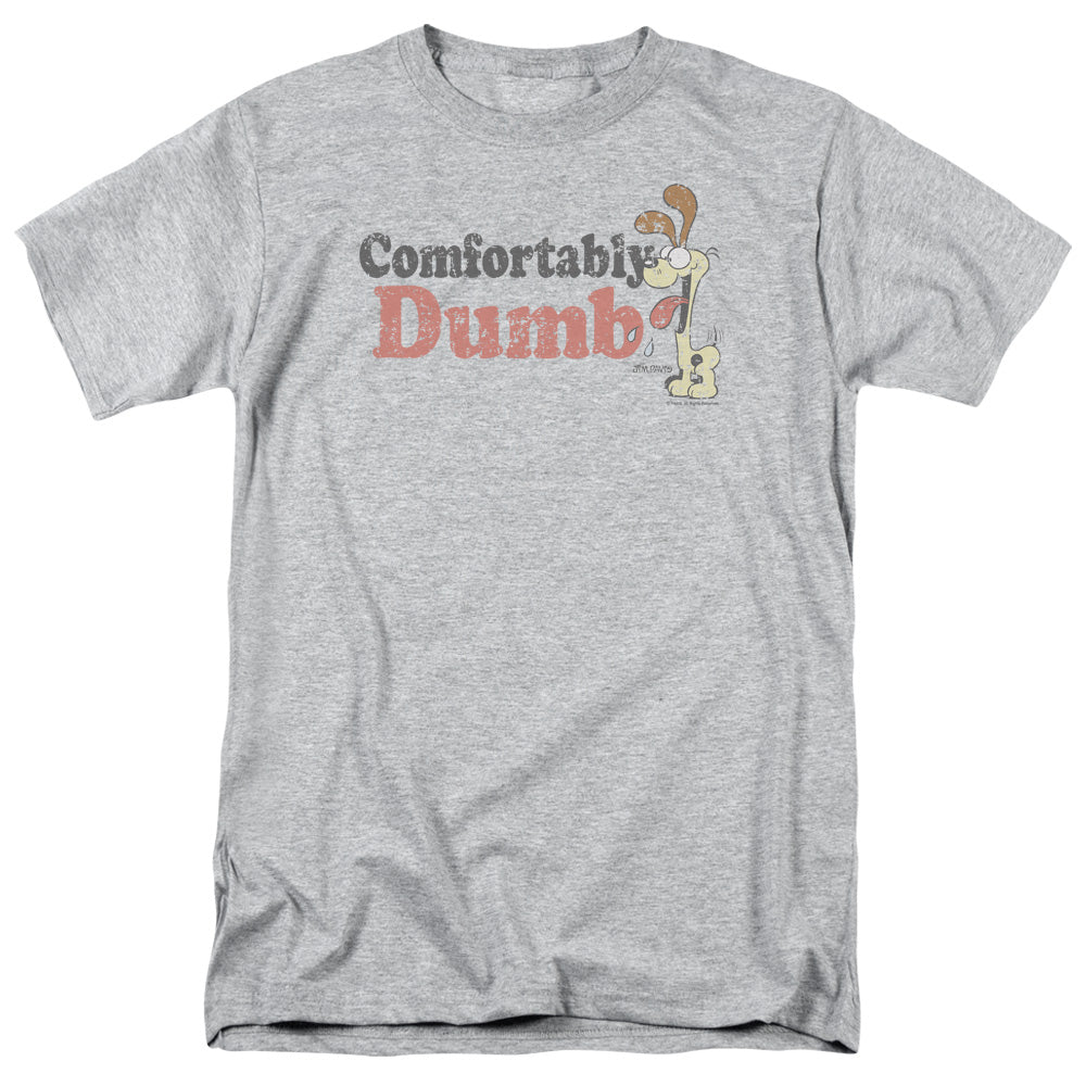 Garfield Comfortably Dumb Mens T Shirt Athletic Heather Officially Licensed