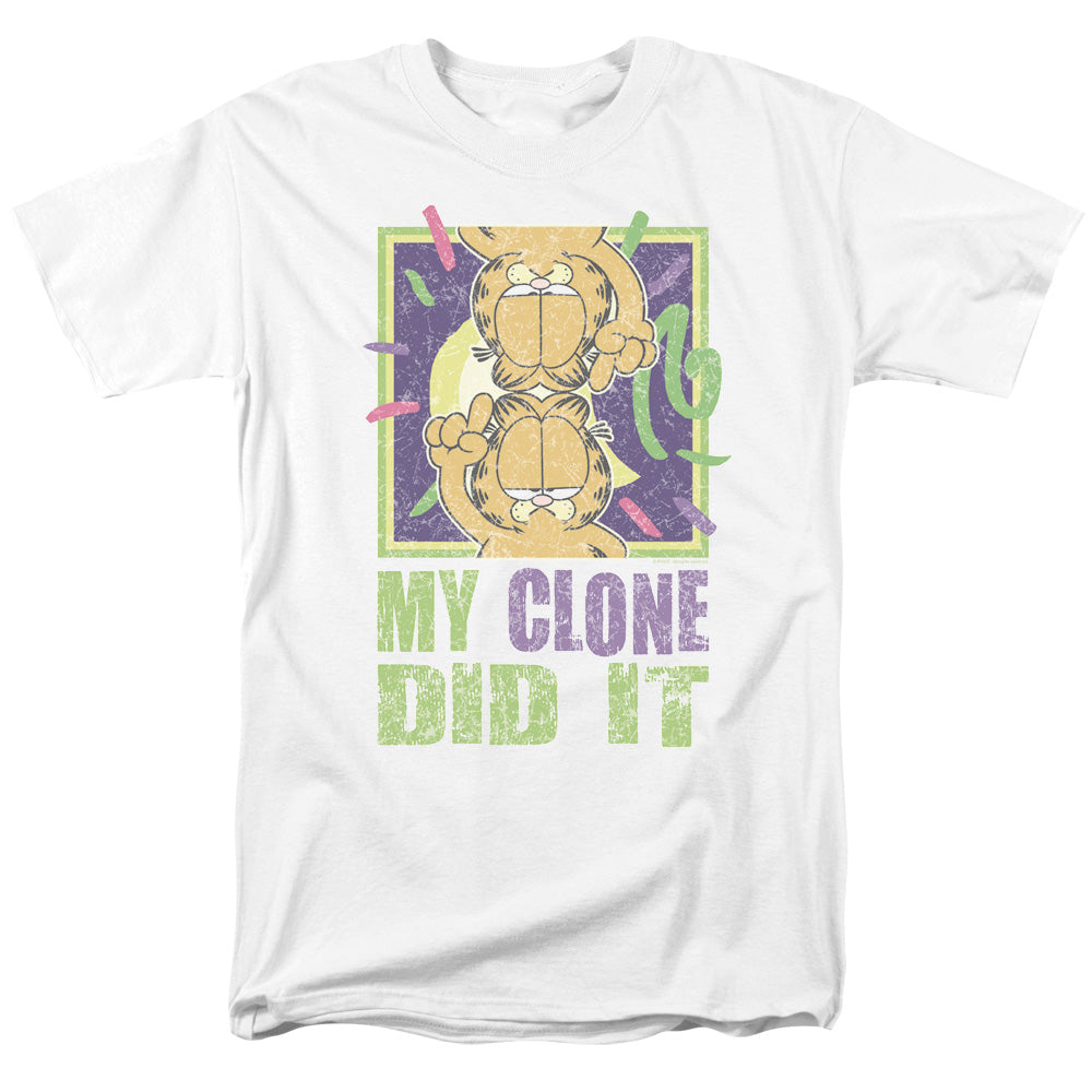 Garfield My Clone Did It Mens T Shirt White Officially Licensed