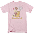 Garfield Cant Win Mens T Shirt Pink Officially Licensed
