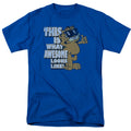 Garfield Awesome Mens T Shirt Royal Blue Officially Licensed