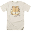 Garfield Water Color Cat Mens T Shirt Cream Officially Licensed