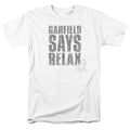 Garfield Relax Mens T Shirt White Officially Licensed