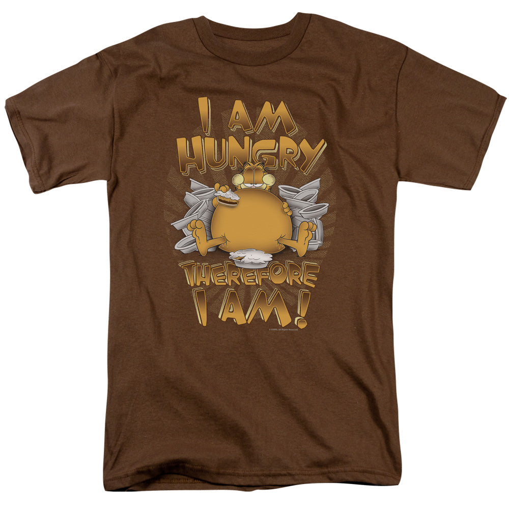 Garfield Therefore I Am Mens T Shirt Coffee Officially Licensed