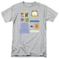 Garfield Gift Set Mens T Shirt Athletic Heather Officially Licensed
