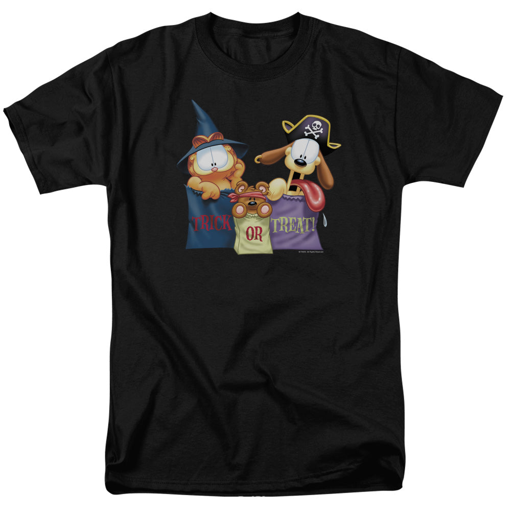 Garfield Grab Bags Mens T Shirt Black Officially Licensed
