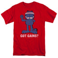 Garfield Got Gains Mens T Shirt Red Officially Licensed
