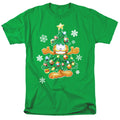 Garfield Tree Mens T Shirt Kelly Green Officially Licensed