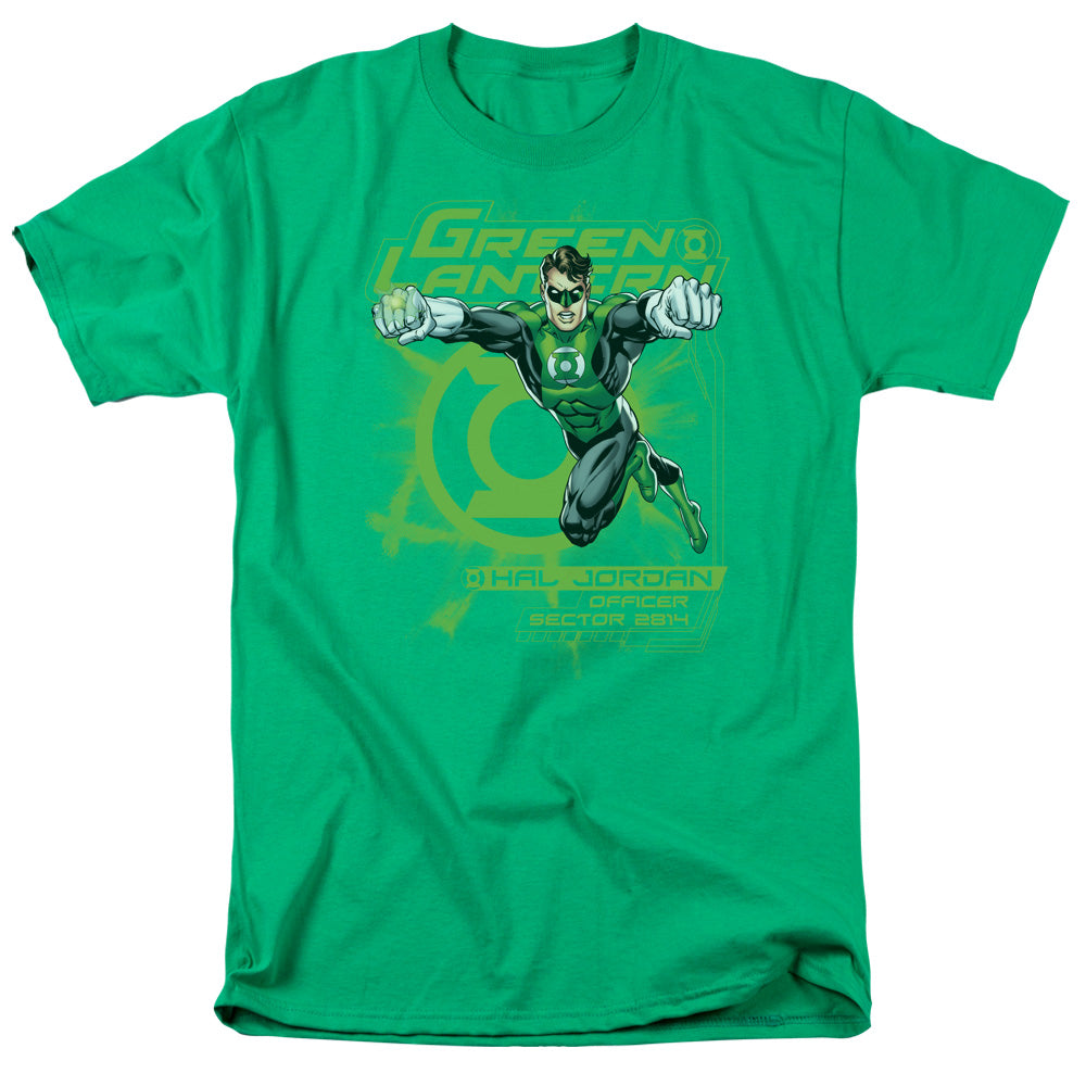 Green Lantern Sector 2814 Mens T Shirt Kelly Green Officially Licensed