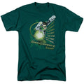Green Lantern Flying Oath Mens T Shirt Hunter Green Officially Licensed