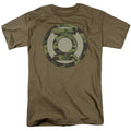 Green Lantern Camo Logo Mens T Shirt Safari Green Officially Licensed