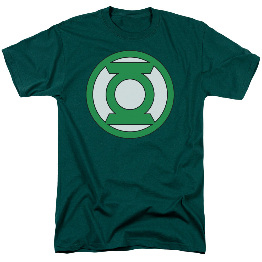 Green Lantern Lantern Logo Mens T Shirt Hunter Green Officially Licensed