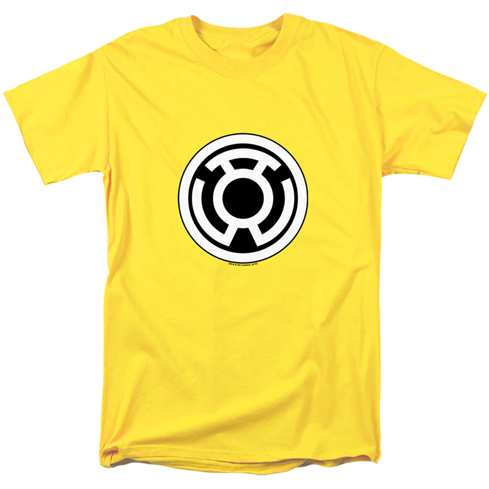 Green Lantern Sinestro Corps Logo Mens T Shirt Yellow Officially Licensed