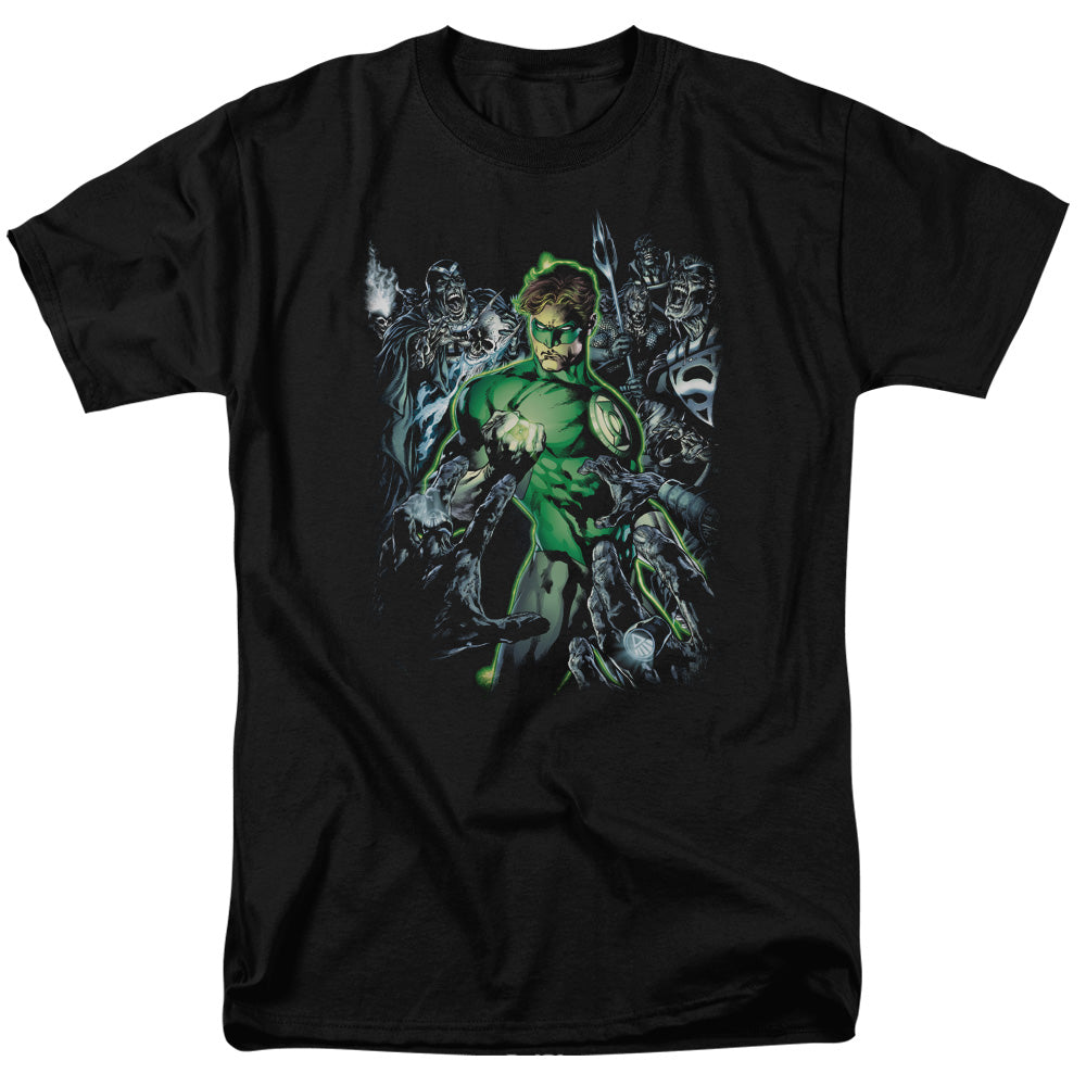 Green Lantern Surrounded By Death Mens T Shirt Black Officially Licensed